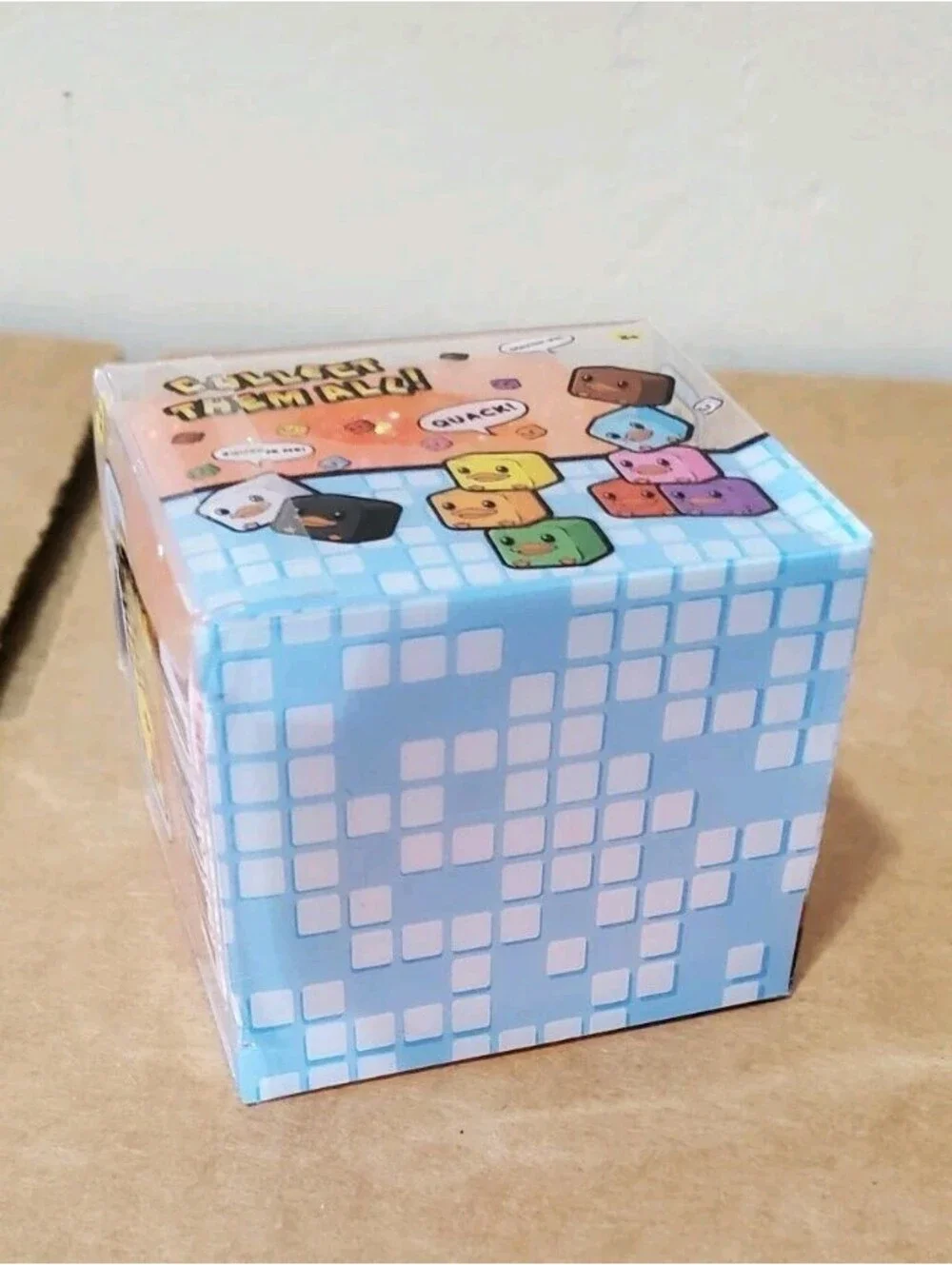 ORANGE Duck Duck Cube Squishy Toy Viral Five Below Squishee Toy Tiktok Soft